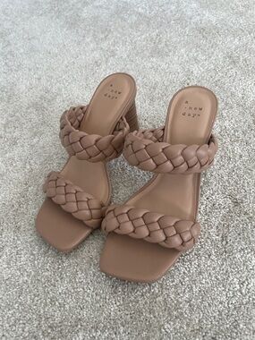 A new day braided heels